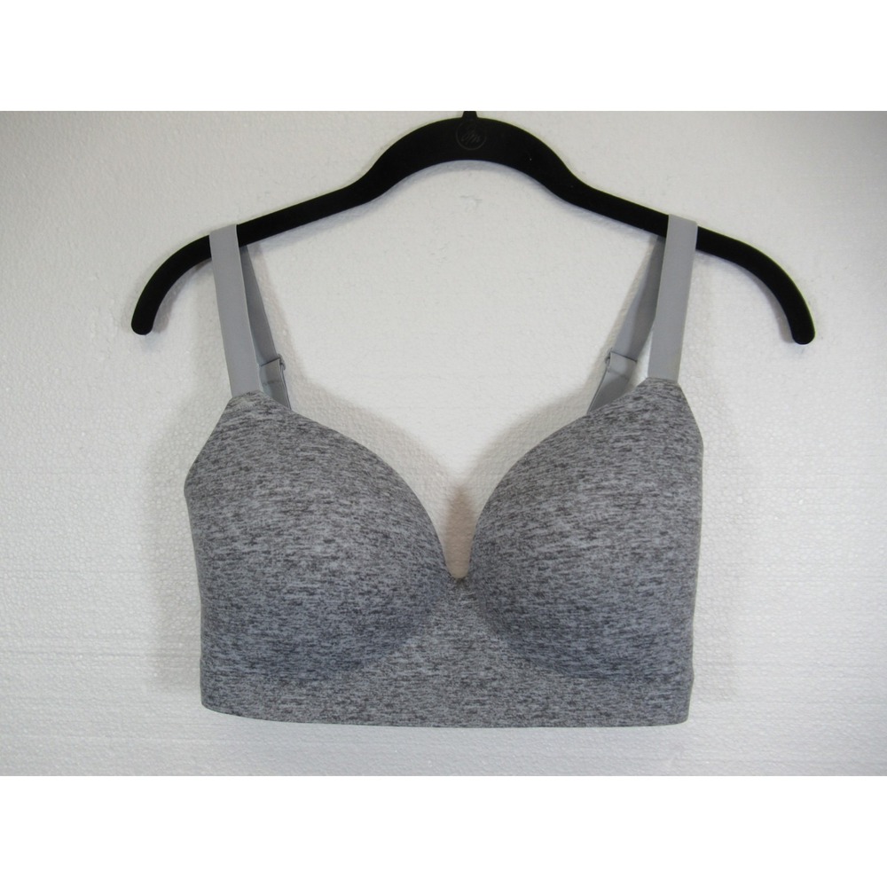 Soma Enbliss Wireless Bra 32DDD Gray Lined Seamless